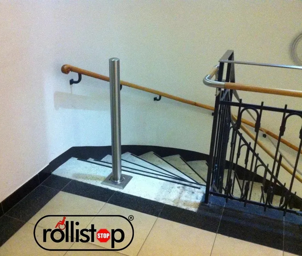 Rollistop Treppenabsturzsicherung für Rollstuhlfahrer