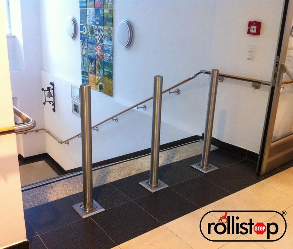 Rollistop Treppenabsturzsicherung für Rollstuhlfahrer