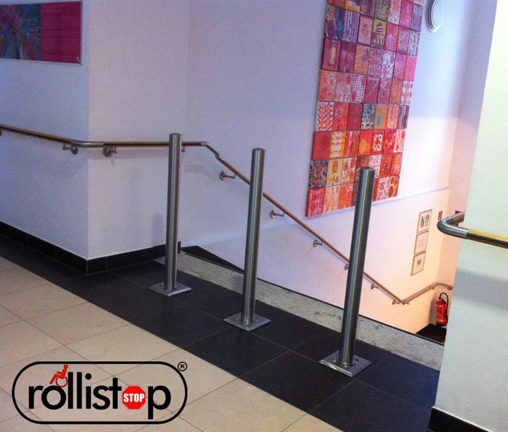 Rollistop Treppenabsturzsicherung für Rollstuhlfahrer